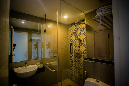 泰国酒店厕所背景图片
