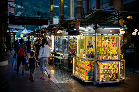 泰国美食街背景