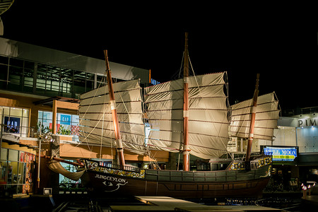 泰国帆船博物馆背景图片