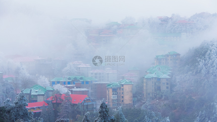 庐山童话世界冰雪摄影图片图片