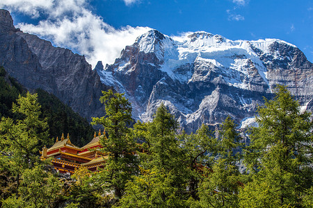 高山白云图片