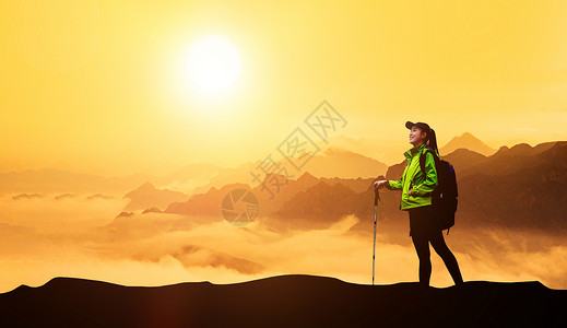 尼泊尔abc徒步山路风光登山设计图片
