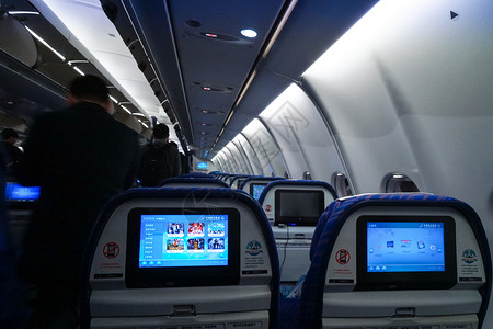 飞机的座位背景图片