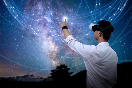 天文学家VR虚拟现实眼镜设计图片