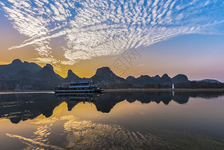 山川景物元素桂林漓江风光背景