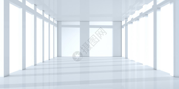 白色的建筑室内空间背景