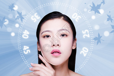 韩国护肤美女护肤设计图片