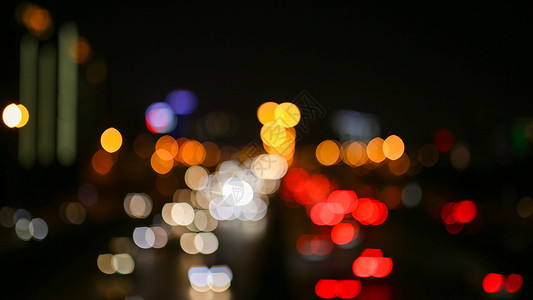 夜晚城市车流光照高清图片素材