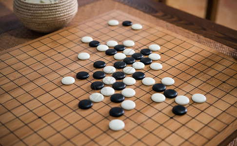 下棋图片围棋棋盘背景