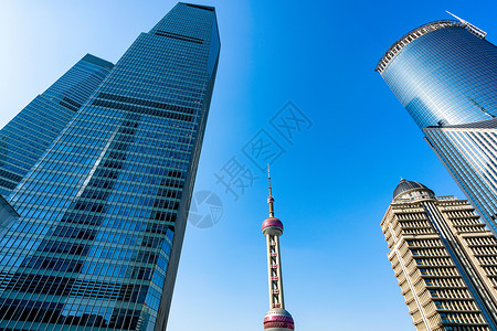 上海城市建筑全景高清图片素材