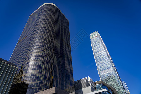 北京国贸的高楼建筑背景高清图片素材