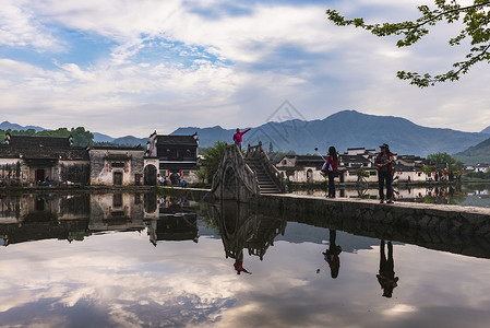 宏村春晓背景