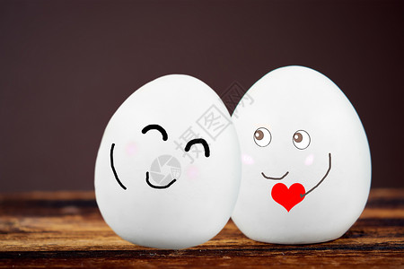 情侣壳素材情人节鸡蛋表情设计图片