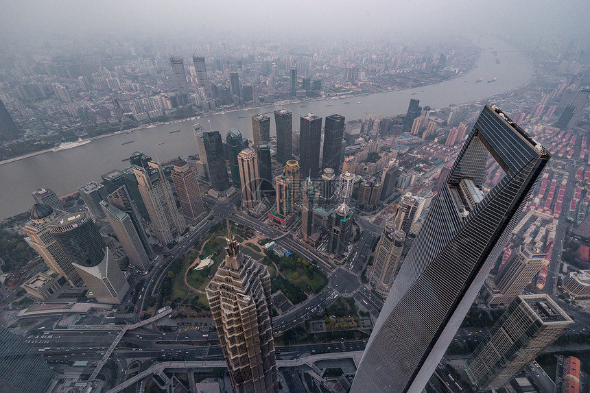 上海陆家嘴高空图片