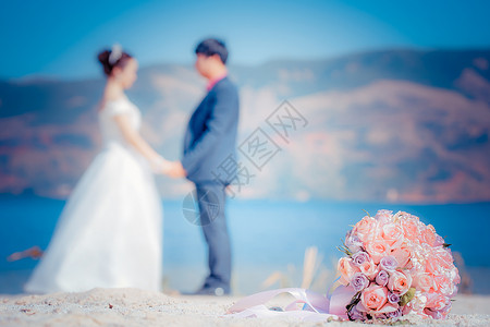 鲜花海洋素材婚礼背景