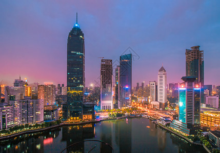 武汉城市夜景高楼高清图片素材