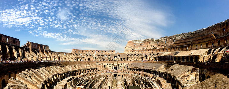 罗马壁画古罗马斗兽场全景图背景