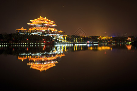 阿芙蓉大唐芙蓉园夜景背景