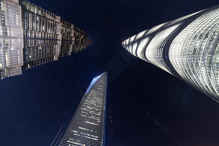 上海城市夜景楼高清图片素材