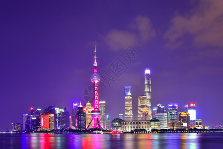 现代城市上海楼高清图片素材