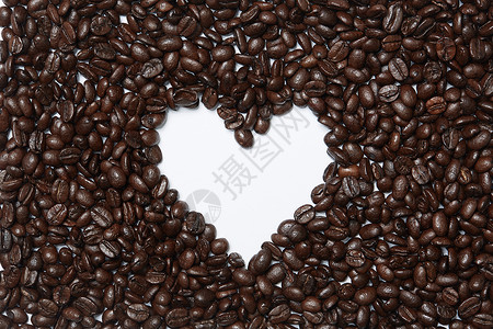 图形图案咖啡里的爱心图案背景