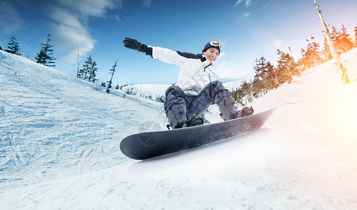 平底雪橇滑雪运动设计图片