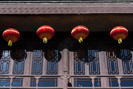 春节古建筑蓝天北京高清图片