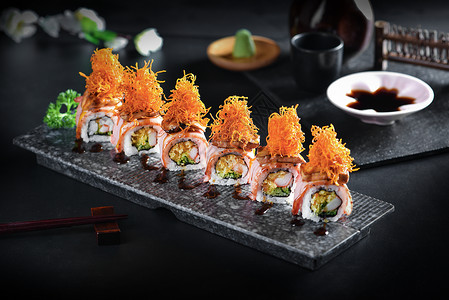 寿司卷料理高清图片素材