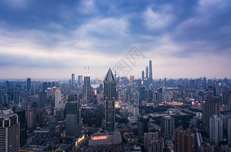 上海城市风光全景高清图片素材