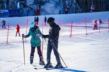 亚布力滑雪场哈尔滨冰雪节高清图片素材