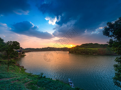 重庆龙湖夕阳天空高清图片素材