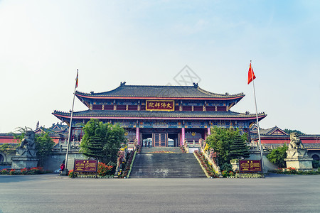 四川乐山大佛寺天空高清图片素材