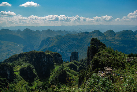 叩谢恩师湖北恩施大峡谷风光背景