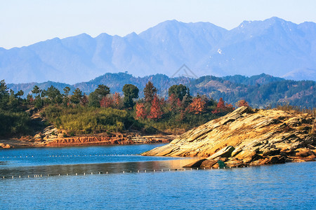 安徽花亭湖风景区背景