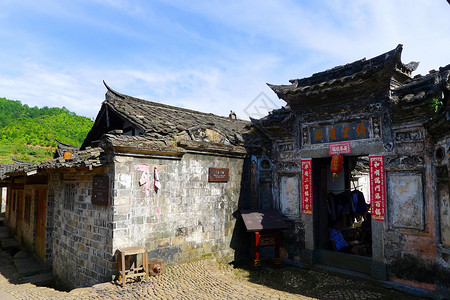 福建古村福建培田古村背景