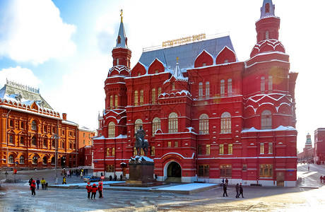 莫斯科红场莫斯科广场高清图片