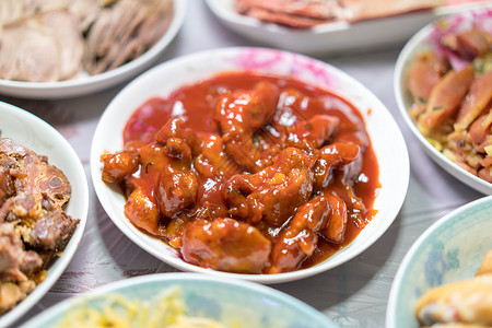 中式餐饮美食年夜饭高清图片