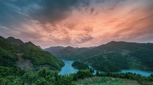 重庆圣天湖风光自然美高清图片素材
