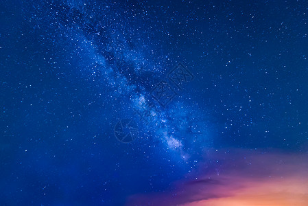 璀璨的银河繁星满天高清图片素材