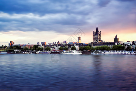 德国莱茵河风光高清图片