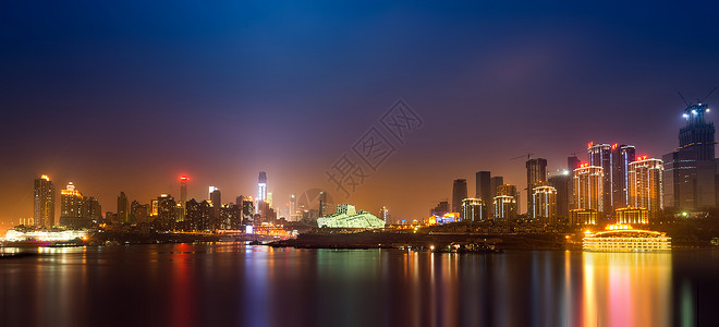 重庆城市夜景房子高清图片素材
