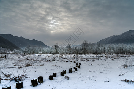 神农架大九湖雪景图片