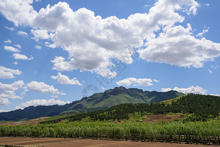 朝阳山夏季的辽西北背景