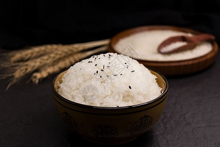 香喷喷的白米饭背景图片
