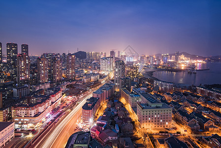 港深大桥现代城市大连背景