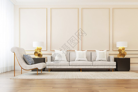 沙发单个欧式简约室内家居设计图片