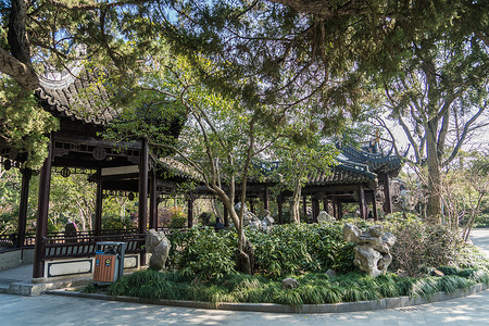 上海桂林公园背景图片