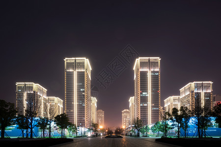 武汉中央商务区大楼图片素材