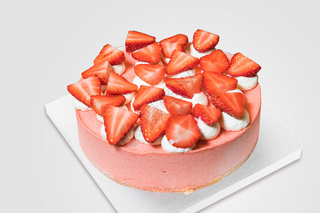 新鲜草莓巧克力裸蛋糕图片