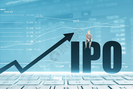 IPO经济数据背景图片